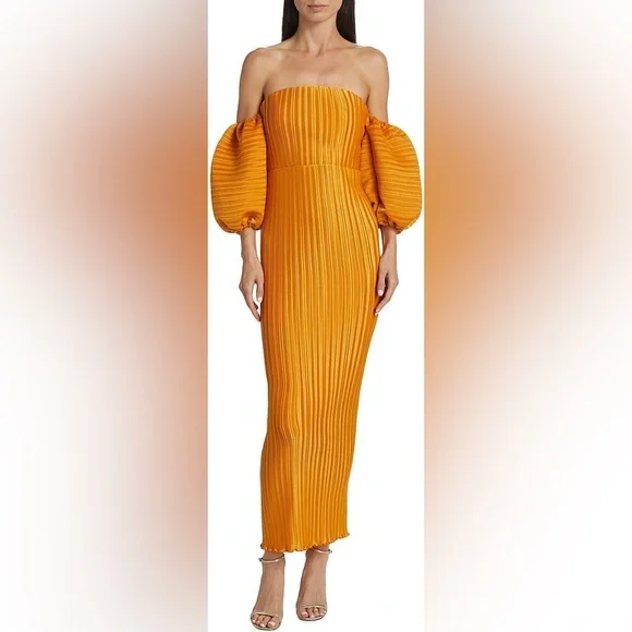 $475 L'Idée Women's Les Éléments Sirene Gown - Amber size 4
